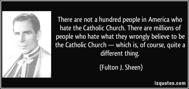 Sheen - Hate Catholic