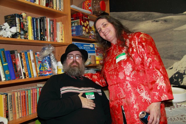 Wright and Lamplighter at the BSFS 50th anniversary party.