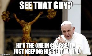 Pope - Christ is in charge