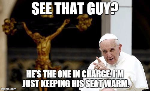 Pope - Christ is in charge