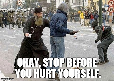 Priest stop right there