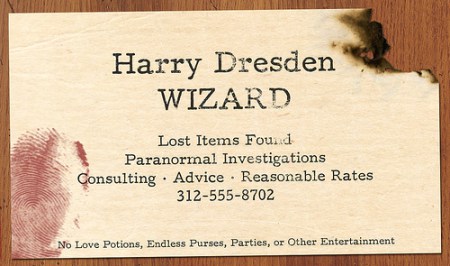 Harry Dresden business card