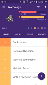 Habitica 1 Habits