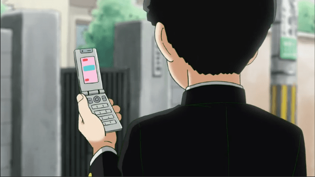 Screenshot of the main character in Mob Psycho 100
