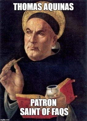 st. thomas aquinas faqs